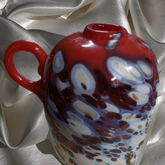 Hand-blown glass jug - Picture 3 of 9